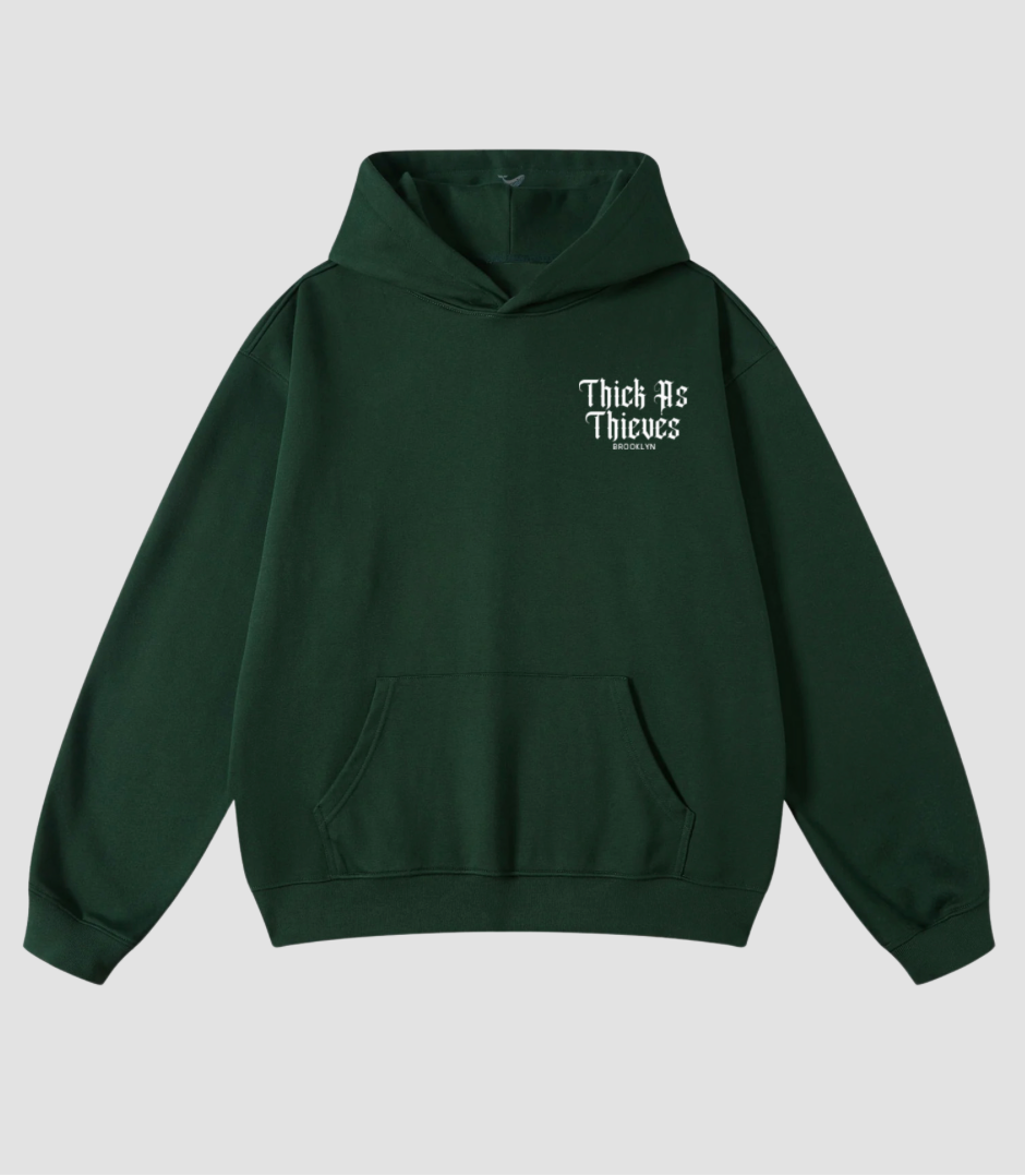 Oversize Hoodie Deep Green