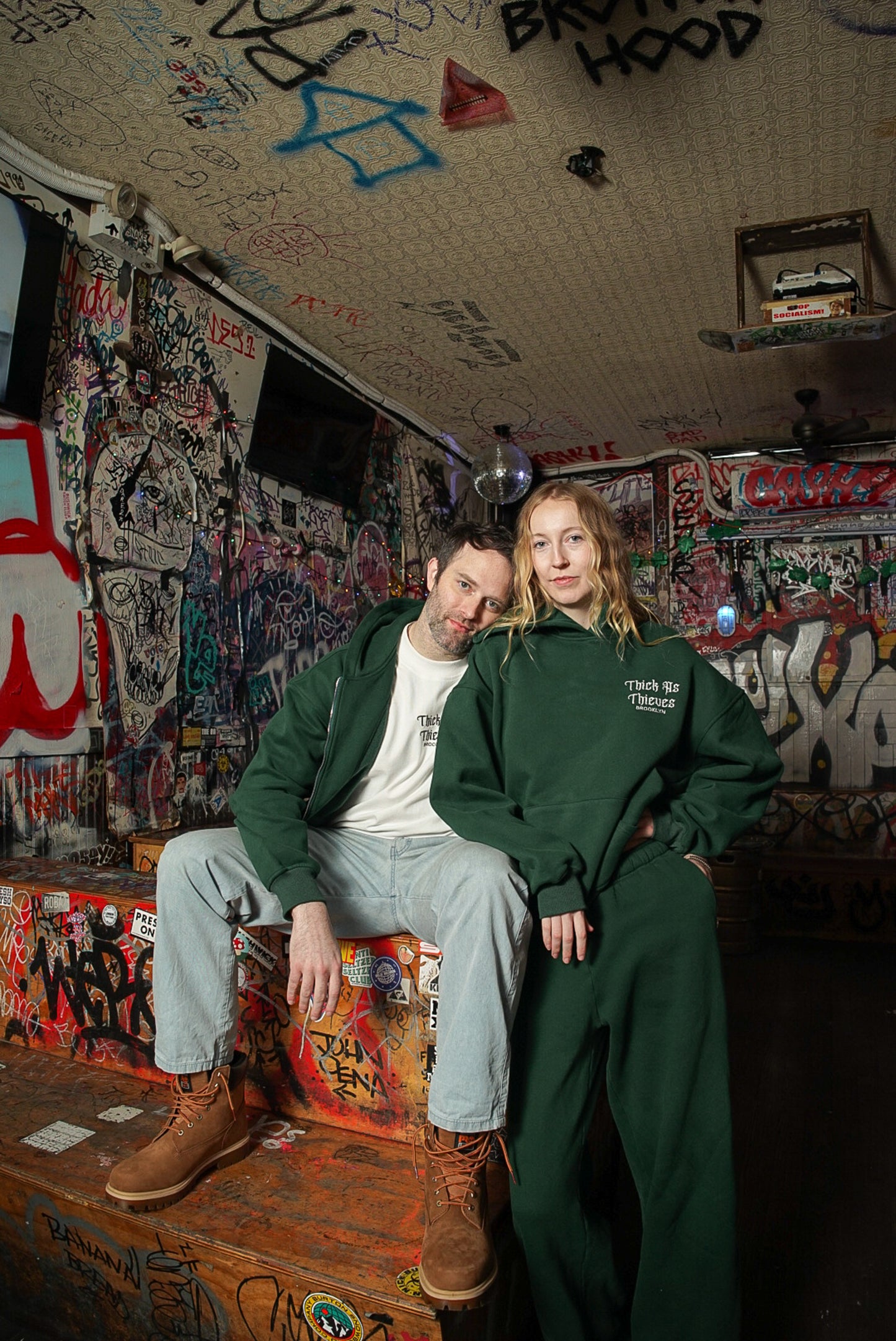 Oversize Hoodie Deep Green