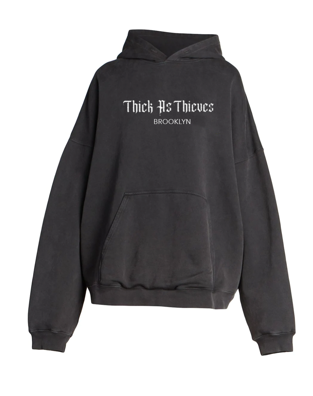 Oversize Brooklyn Black Hoodie