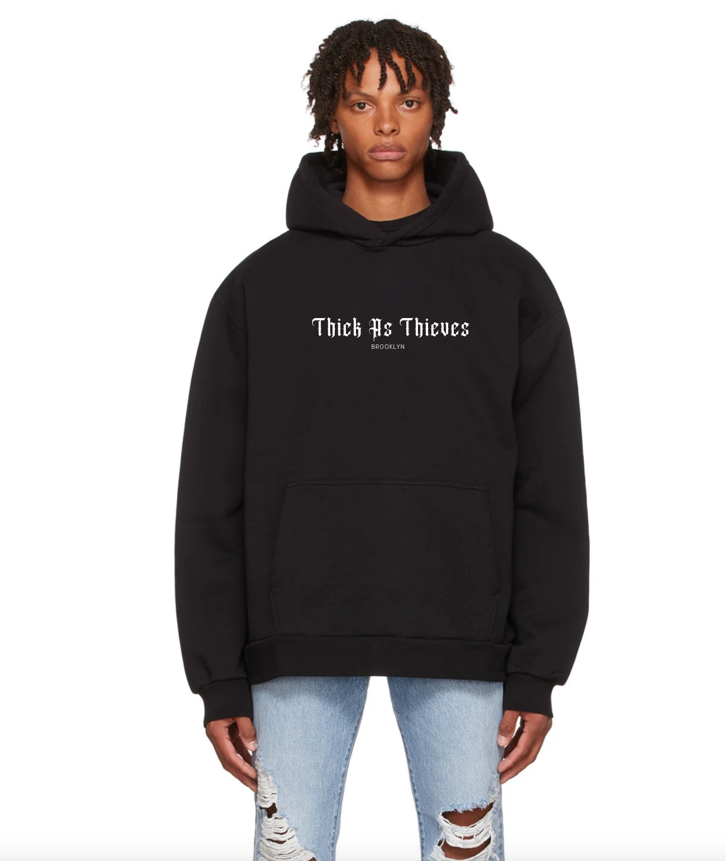 Black top brooklyn hoodie
