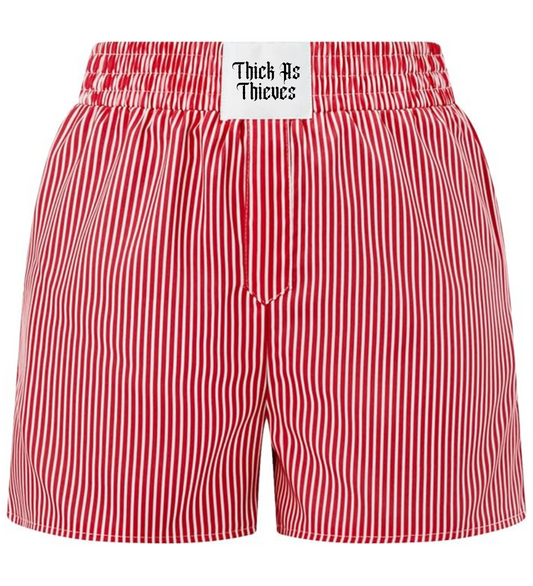 Red Striped Oversize Boxer Short