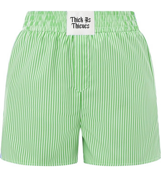 Green Striped Oversize Boxer Short