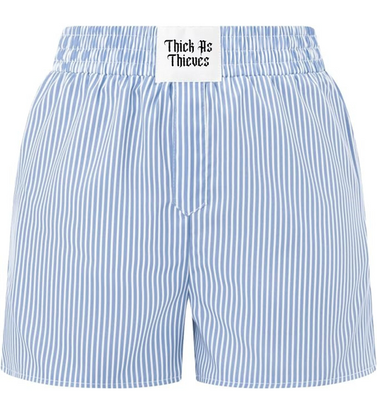 Blue Striped Oversize Boxer Short
