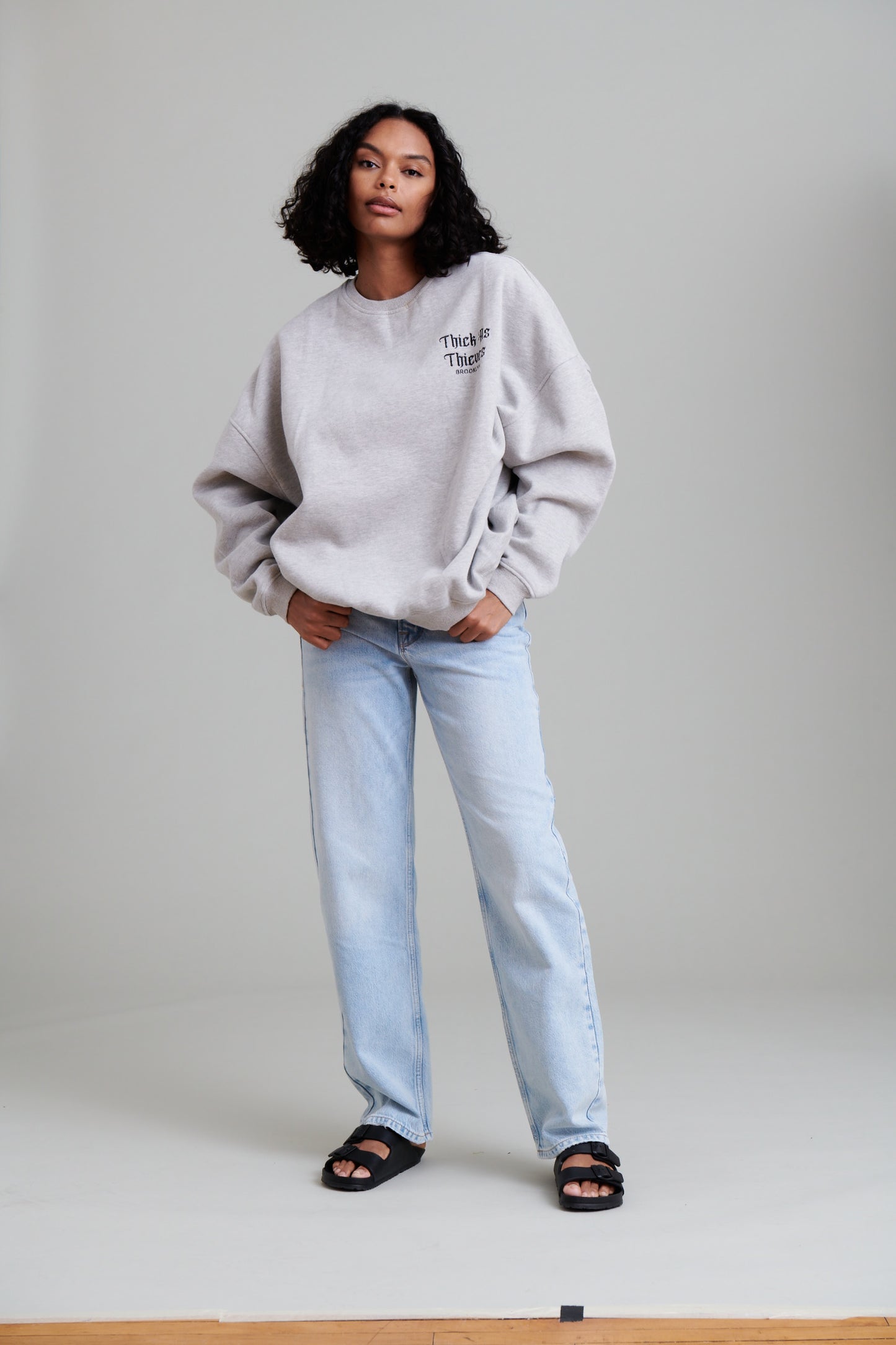 Oversized Crewneck Heather Grey
