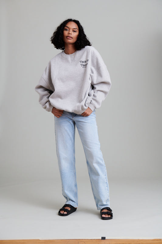 Oversized Crewneck Heather Grey
