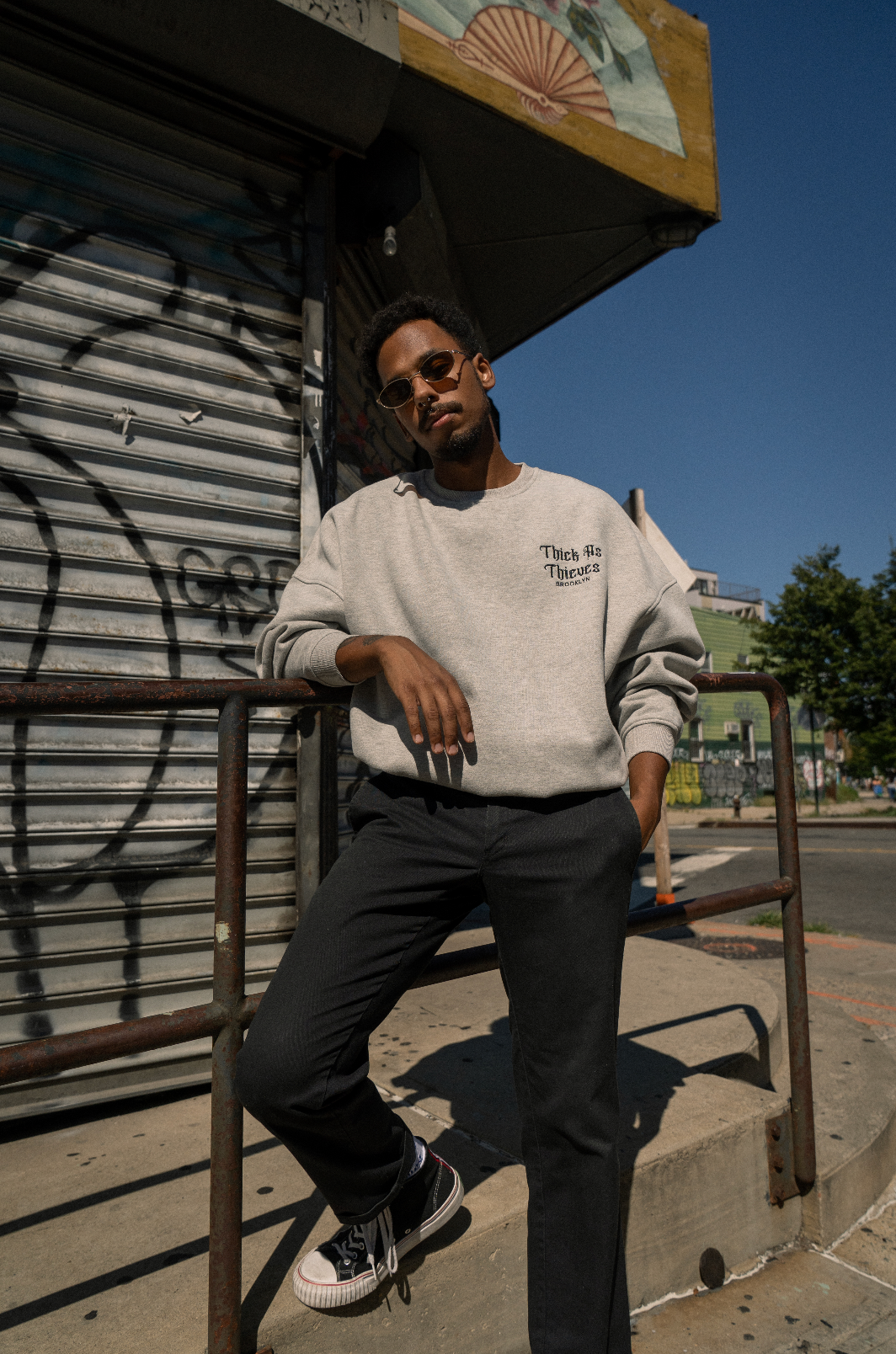 Thick crewneck clearance